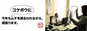 コケボウに今年もムチを振るわれながら、頑張ります。